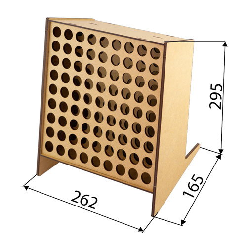 Настільний органайзер для маркерів на 81 комірку, 262mm x 165mm х 295mm, #379 - фото 3