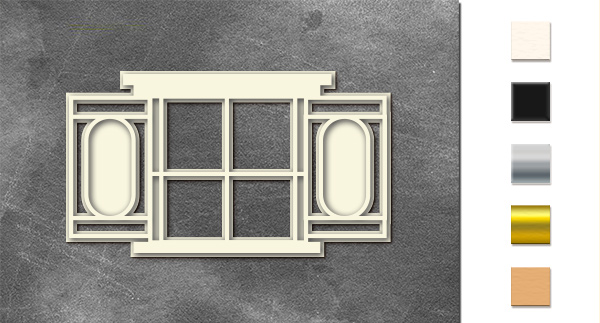 3D-tekturka Okno z okiennicami #578 - Fabrika Decoru