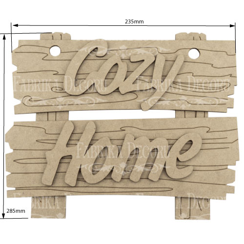 Заготовка для декорирования "Cozy Home", #121 - Фото 0