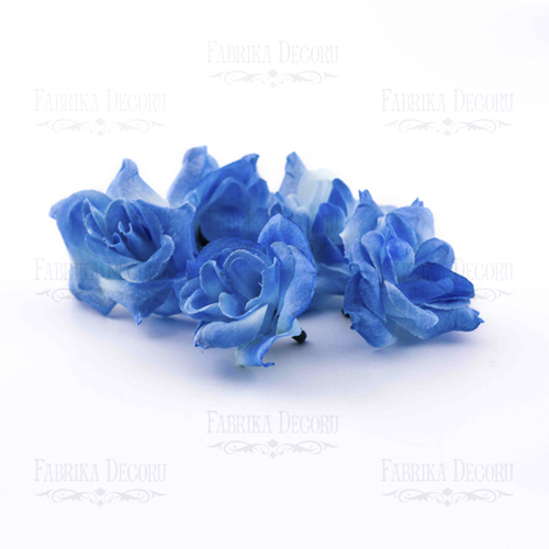 Rosenblüten, Farbe Blau, 1 Stk - Fabrika Decoru