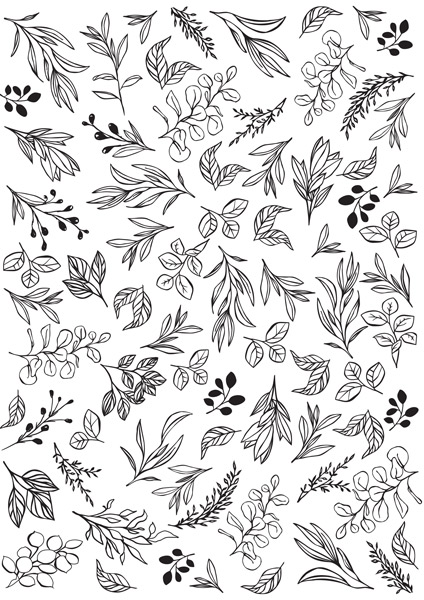 Overlay Twigs Hintergrund 1 21х29,7 сm - Fabrika Decoru