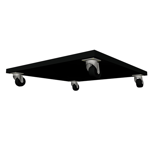 Mobile platform for cabinets, 400 x 400 x 16mm, color Black - foto 1