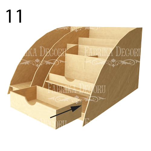 Настольный органайзер для кисточек, принадлежностей для рисования,  DIY набор #014 - Фото 12
