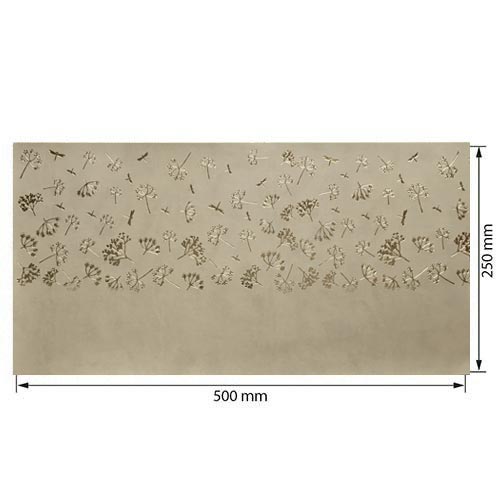 Skóra PU do oprawiania ze złotym tłoczeniem, wzór Golden Dill Beige, 50cm x 25cm  - foto 1  - Fabrika Decoru