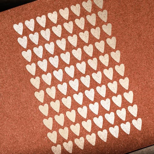 Stencil for crafts 15x20cm "Hearts Background" #034 - foto 1