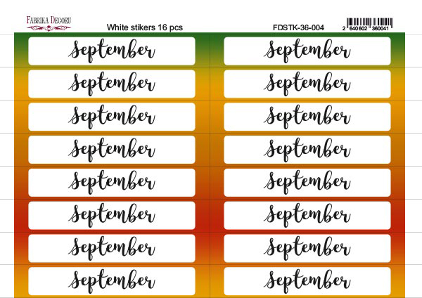 Set of stickers for journaling and planners #36-004