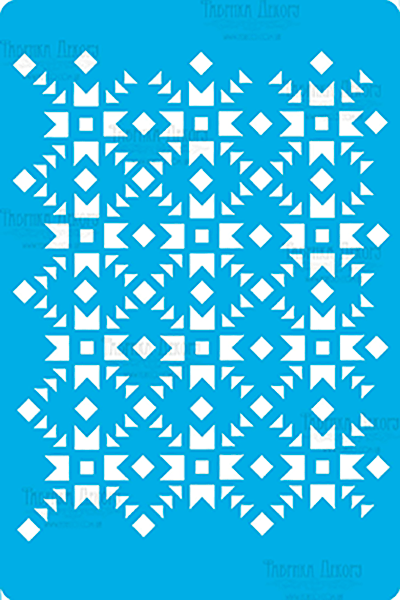 Stencil for crafts 15x20cm "Hutsul ornament" #217