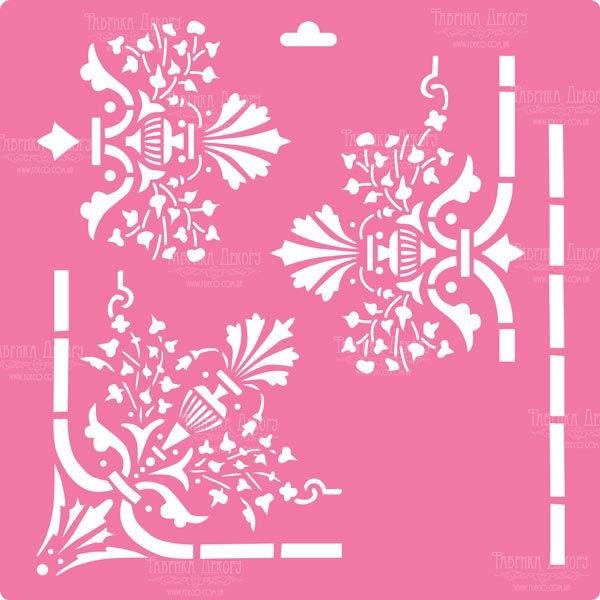 Stencil for decoration XL size (30*30cm), Art Deco #095