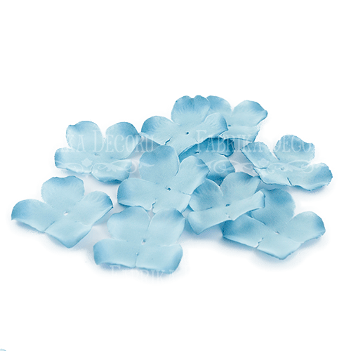 Flowers flat light Blue 50mm, 10 pcs.