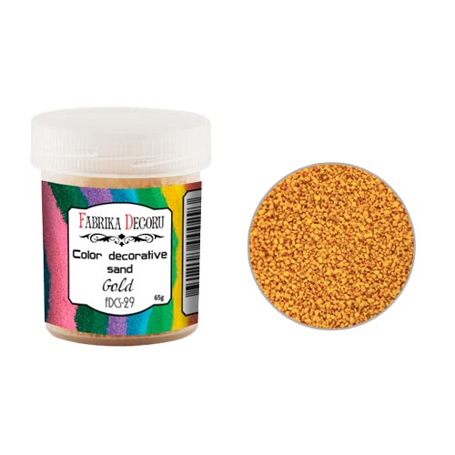 Farbsand Gold 40 ml - Fabrika Decoru