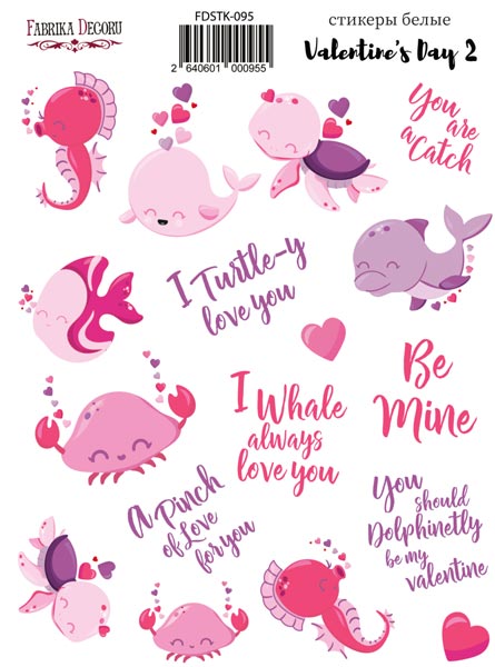 Kit of stickers Valentines day 2 #095