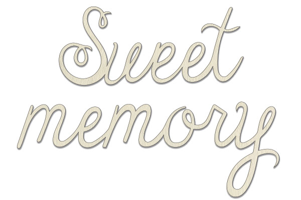 Zestaw tekturek "Sweet memory" #195 - Fabrika Decoru