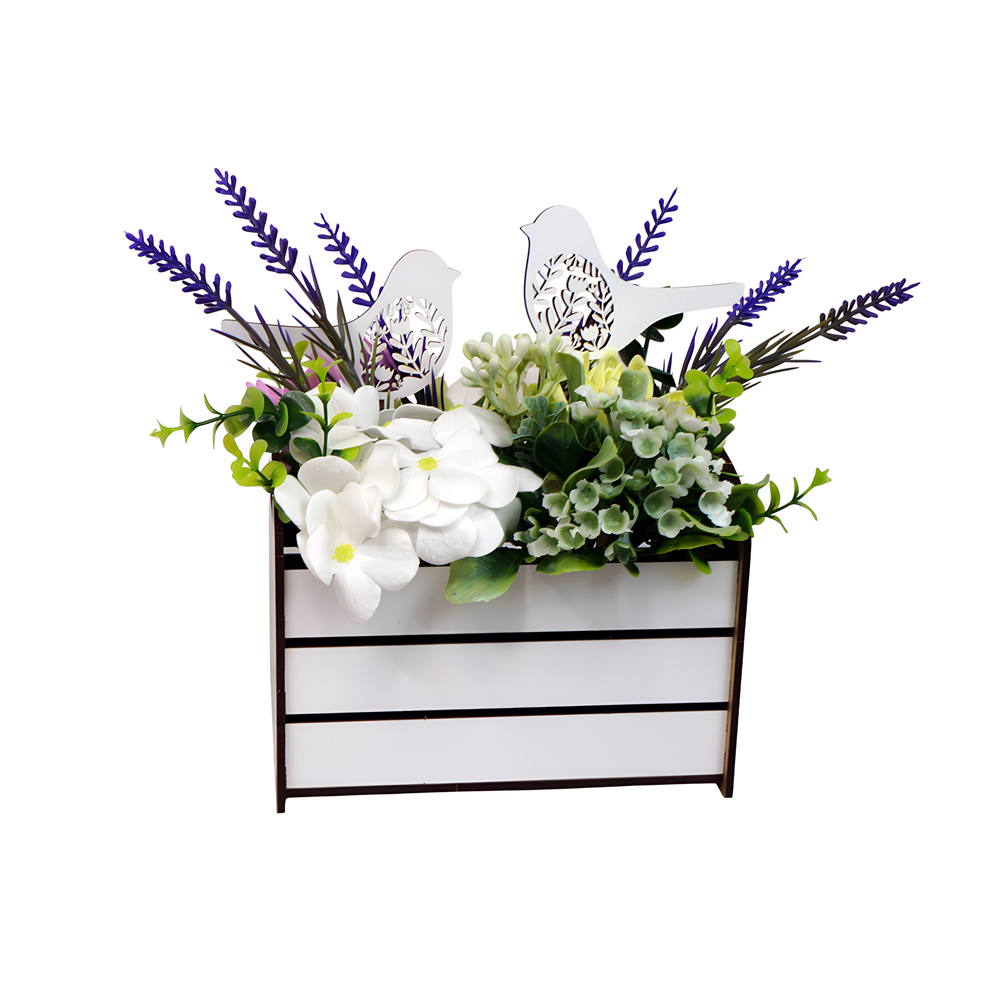 Seifenblumen-Bouquet „Korb mit Vögeln“, 150 x 150 x 200 mm - foto 2  - Fabrika Decoru