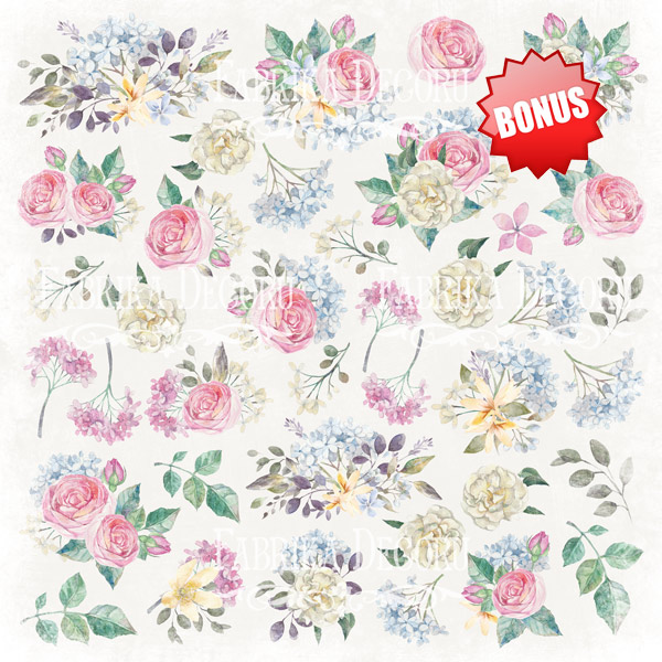 Doppelseitig Scrapbooking Papiere Satz Shabby Garden, 30.5 cm x 30.5cm, 10 Blätter - foto 1  - Fabrika Decoru