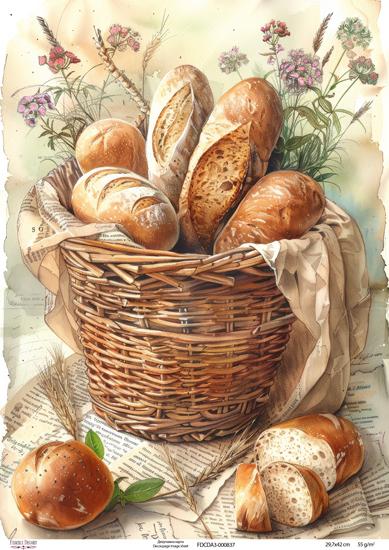 Decoupage card #0837, 29,7x42cm