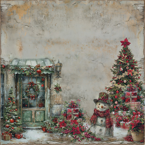 Double-sided scrapbooking paper set Nostalgic Christmas 12"x12", 10 sheets - foto 6