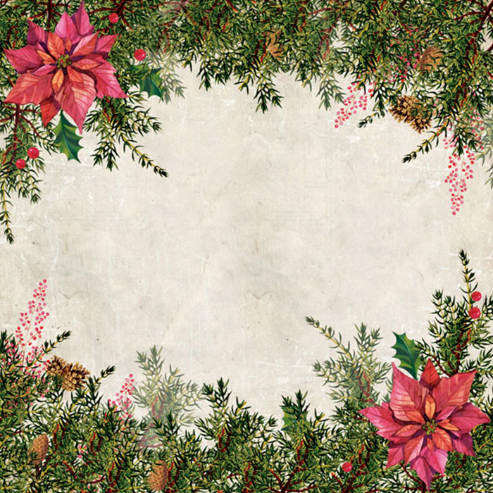 Zestaw papieru do scrapbookingu "Botanika zima" 20cm x 20cm  - foto 3  - Fabrika Decoru