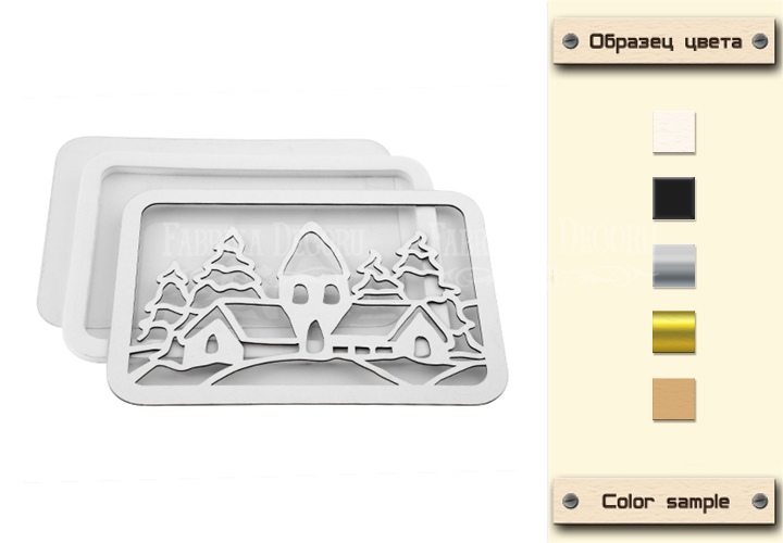 заготовка для шейкера зимний домик 11.6x7.6 см фабрика декору