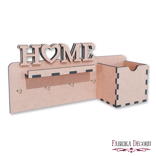 Key holder-organizer wall "Home" with a heart" #320