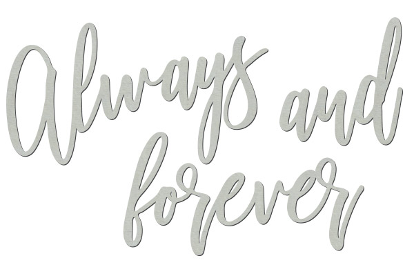 Chipboard "Always and forever" #463 - foto 0