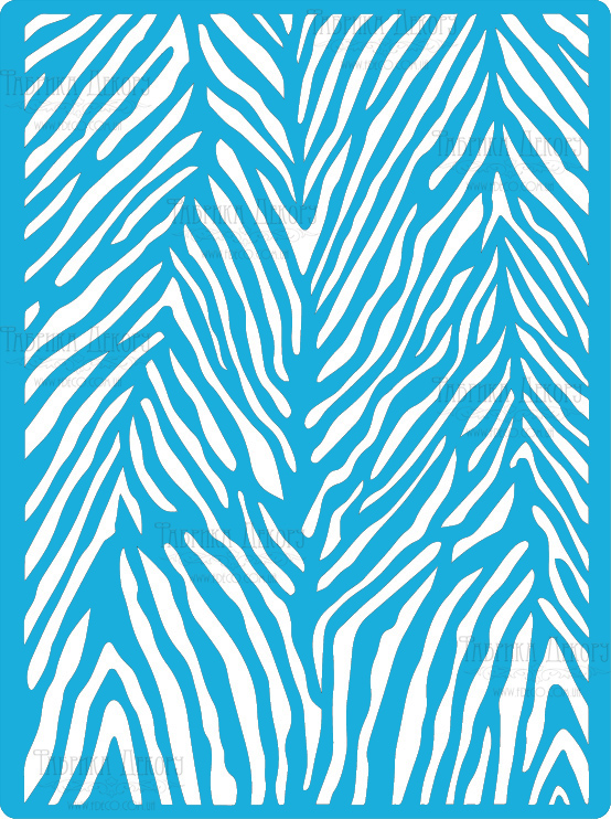 Szablon wielokrotny, 15x20cm, Zebra #130 - Fabrika Decoru