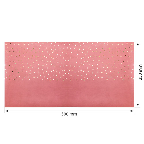 Piece of PU leather for bookbinding with gold pattern Golden Drops Rose vintage, 50cm x 25cm - foto 0