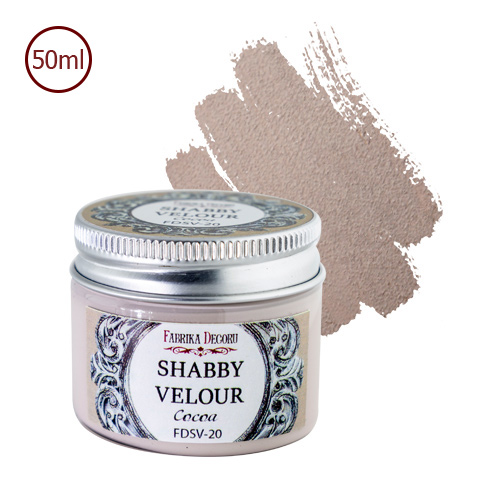 Shabby Veloursfarbe Cocoa - Fabrika Decoru