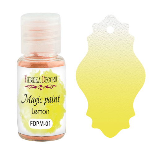 Sucha farba Magic paint Cytrynowa, 15 ml - Fabrika Decoru