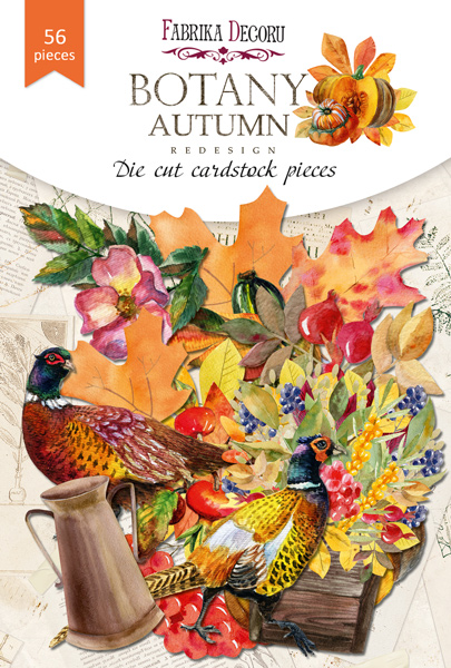 Set of die cuts Botany autumn redesign, 56 pcs