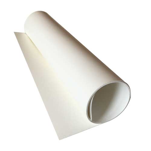 Stück PU-Leder Glänzend weiß, Größe 70 cm x 25 cm - Fabrika Decoru