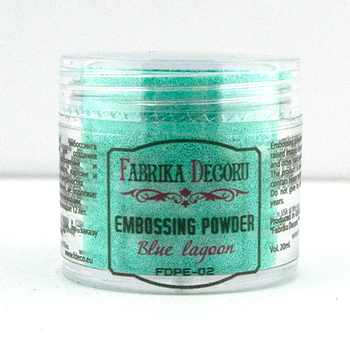 Embossing powder Blue lagoon 20 ml