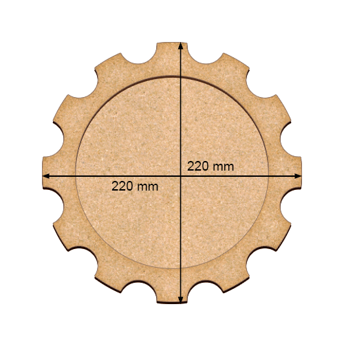 Art board Gear, 22cm х 22cm - foto 0