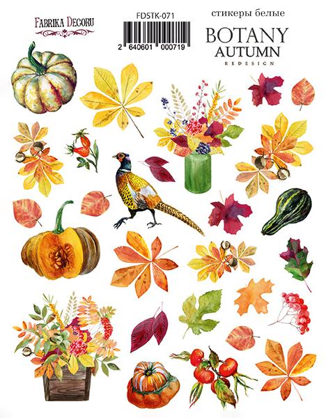 набор наклеек (стикеров) #071, "botany autumn redesign"