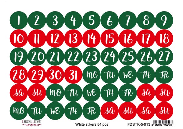 Set of stickers for journaling and planners  #5-013