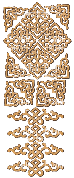 set of mdf ornaments for decoration #128