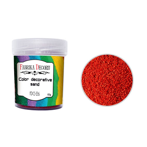 Farbiger Sand Rubin 40 ml - Fabrika Decoru