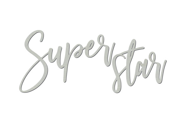 Chipboard "Super star" #409 - foto 0