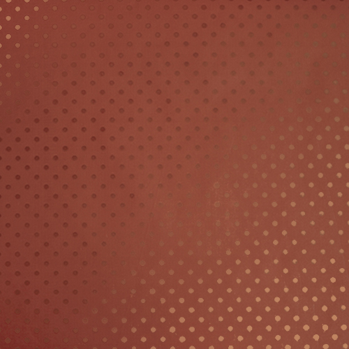 Arkusz kraft papieru z wzorem "Czerwony groszek" - Fabrika Decoru