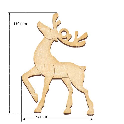 Figurine for painting and decorating #417 "Deer 3" - foto 0