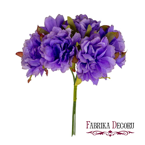 Zestaw kwiatów czereśni, fioletowy, 6 szt - Fabrika Decoru