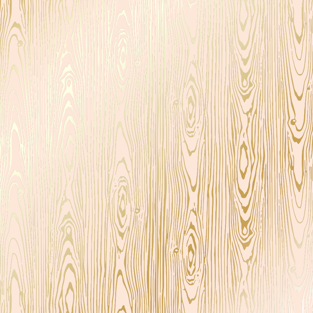 Einseitig bedrucktes Blatt Papier mit Goldfolienprägung, Muster Golden Wood Texture Beige, 12"x12" - Fabrika Decoru