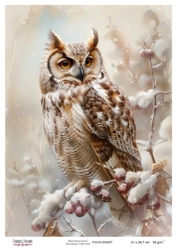 Decoupage card #0607, 21x29,7 cm