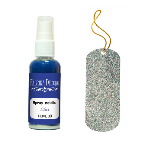 Metallic-Spray Silber 50 ml - Fabrika Decoru