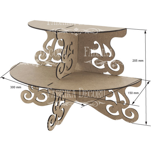 Cupcake stand "Semicircle openwork-3" #069 - foto 1