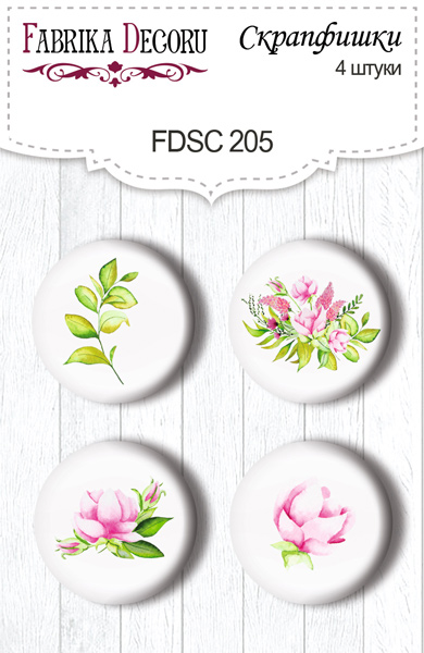 скрапфишки набор 4шт spring blossom #205 
