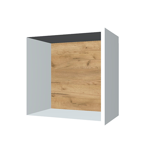 Shelf 400mm x 400mm x 250mm, White body, Back Panel MDF