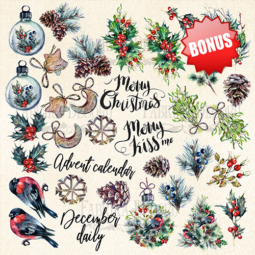 Double-sided scrapbooking paper set The spirit of Christmas 12"x12" 10 sheets - foto 11