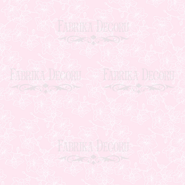 Sheet of double-sided paper for scrapbooking Tender Orchid #6-03 12"x12" - foto 0