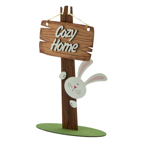 DIY wooden coloring set, desk composition "Cozy home with bunny", #010 - foto 0