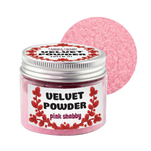 Samtpuder, Farbe Pink Shabby, 50 ml - Fabrika Decoru